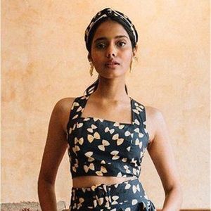 Rachel Antonoff Antonia Top in Pasta Farfalle Print